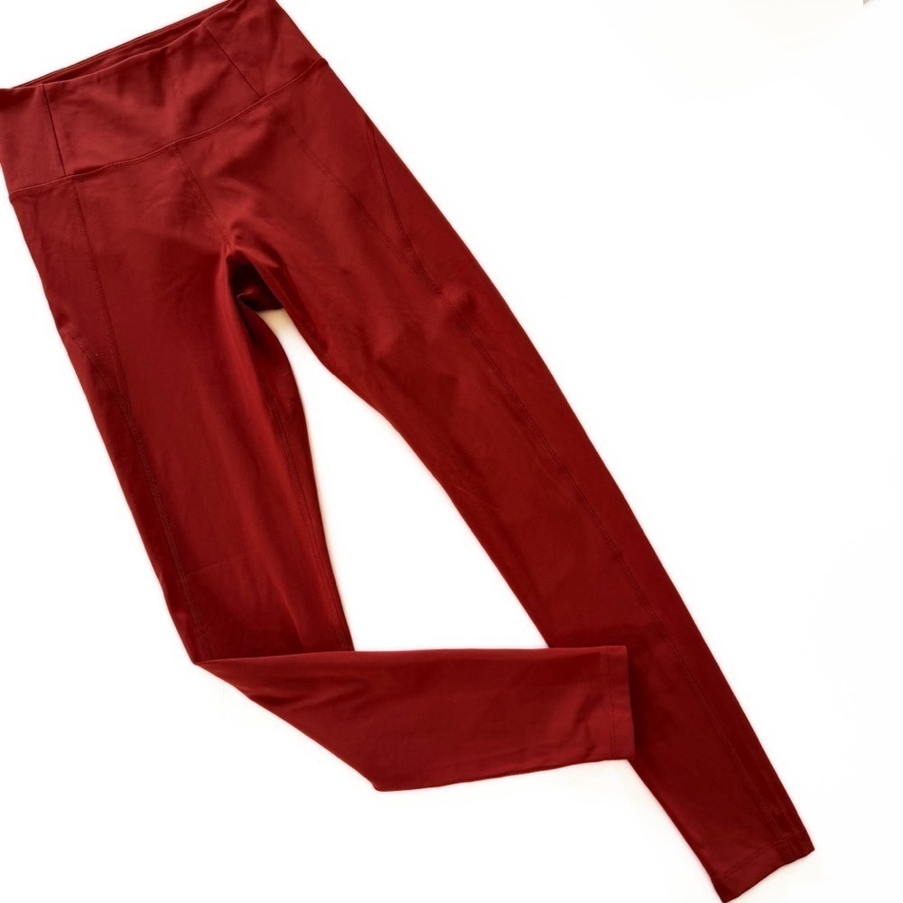 Girlfriend Collective Leggings Womens Small Brick Red Float High Rise
